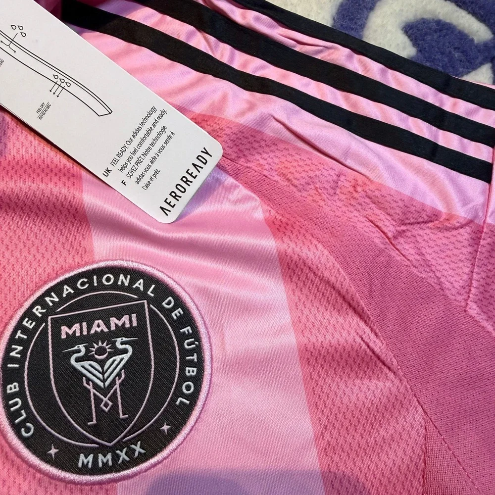 Adidas Inter Miami Messi 10 Jersey Pink Player Version NWT Medium Soccer Shirt